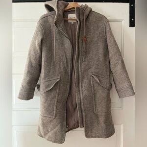 Madewell Lynnford coat undyed shiitake melange